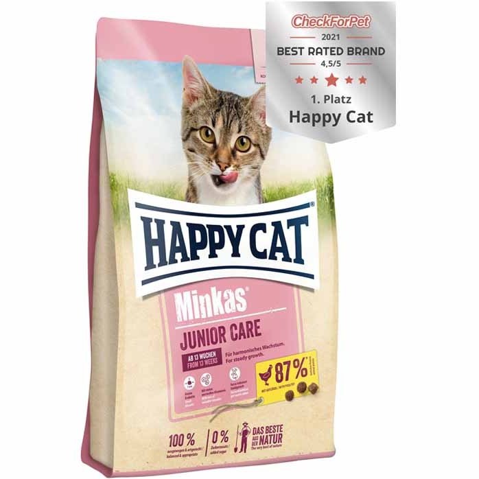غذای خشک گربه جونیور هپی کت 10 کیلوگرم- HappyCat Junior Dry Food 10 KG(اورجینال 4 خط)